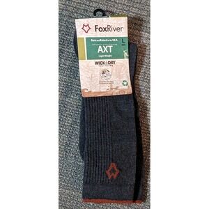 Fox River AXT Wool Blend Athletic Socks Cross Training Unisex Size Large WickDry